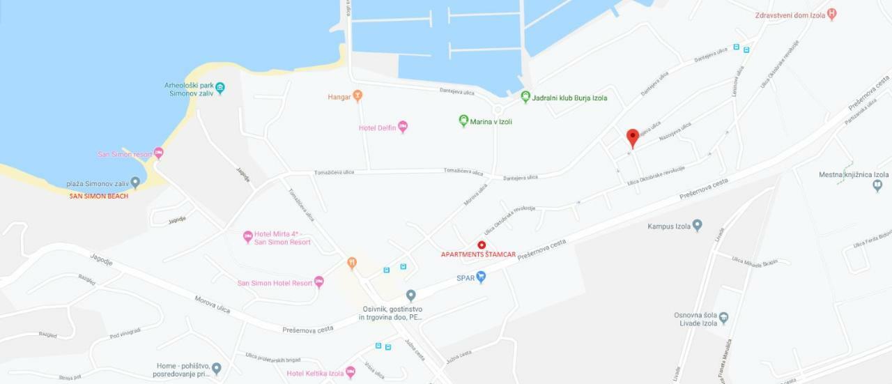 Apartmaji Stamcar Izola Exteriör bild